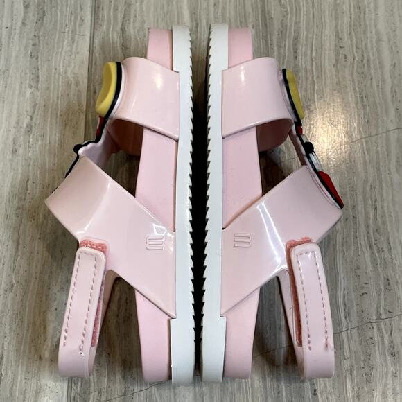 Mini Melissa Cosmic Disney Sandals Girls Disney Minnie and Mickey Mouse Pink C10 - Picture 9 of 12